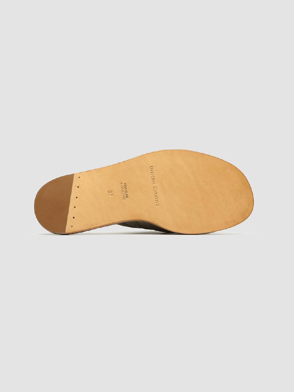 Officine Creative CYBILLE 004 Slide in Pelle Verde Online