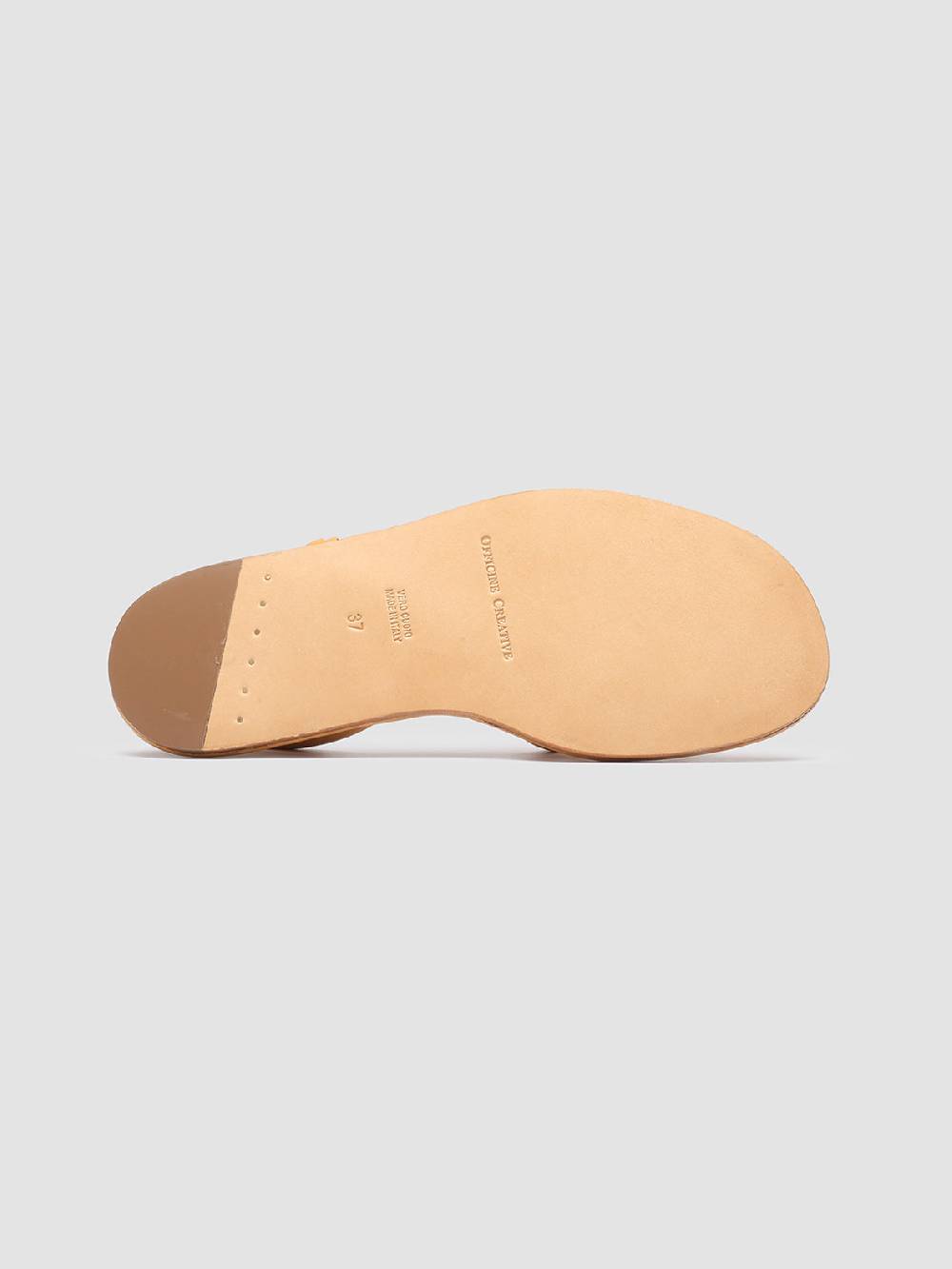 Officine Creative CYBILLE 003 Sandali in Pelle gialla Saldi Di Fabbrica