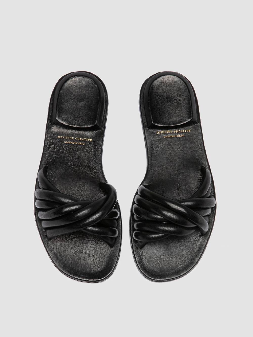 Officine Creative CYBILLE 006 Sandali in Pelle Nera I Più Venduti