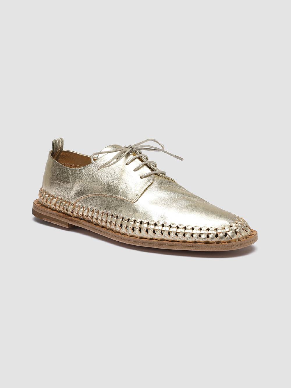 Officine Creative MABELLE 001 Derby in Pelle Argento In Saldo