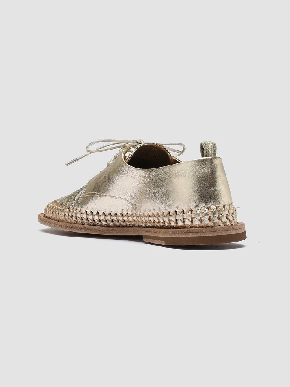 Officine Creative MABELLE 001 Derby in Pelle Argento In Saldo