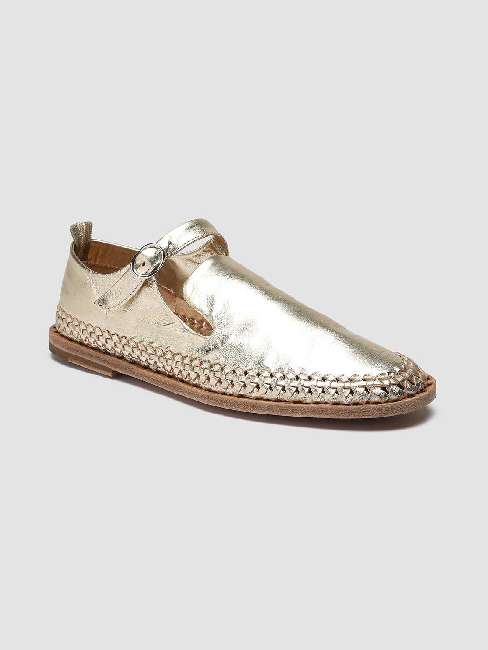 Officine Creative MABELLE 003 Mary Jane in Pelle Tortora 2025