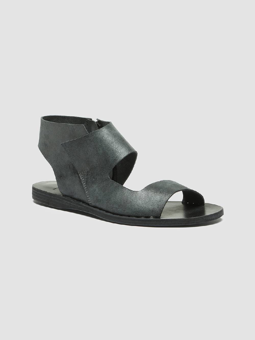 Officine Creative ITACA 039 Sandali in Pelle Nera Nuovo