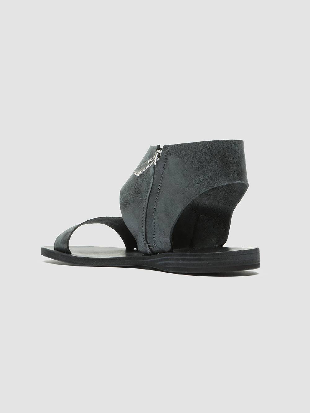 Officine Creative ITACA 039 Sandali in Pelle Nera Nuovo
