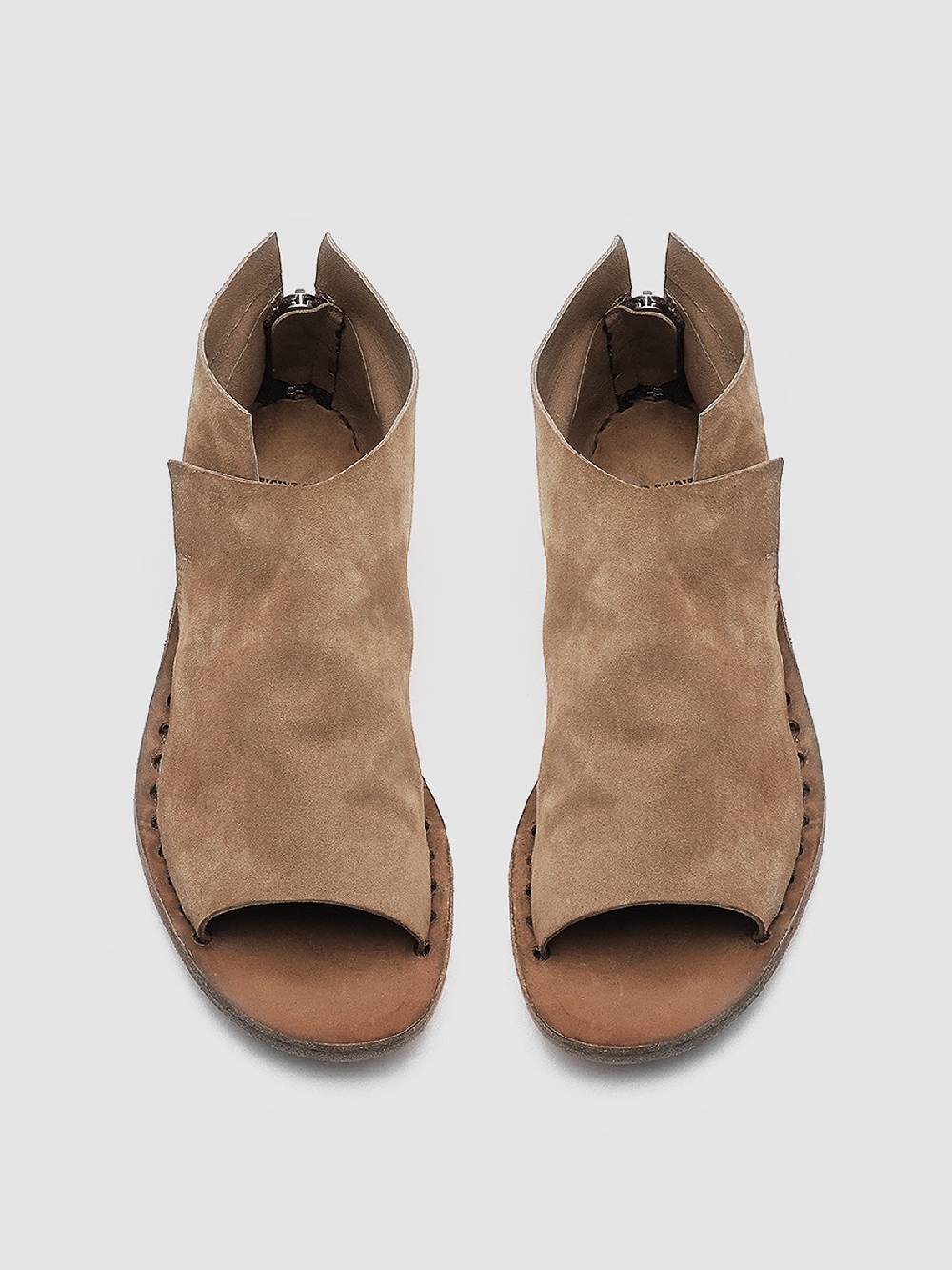 Officine Creative ITACA 005 Sandali in Pelle Scamosciata Marrone Qualità