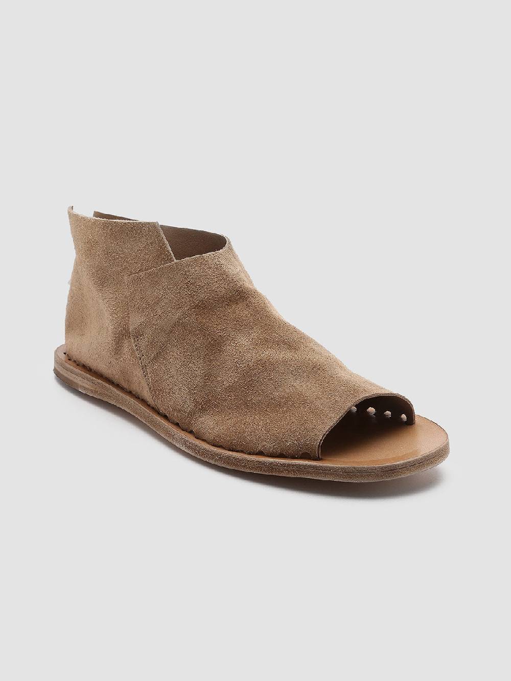 Officine Creative ITACA 005 Sandali in Pelle Scamosciata Marrone Qualità