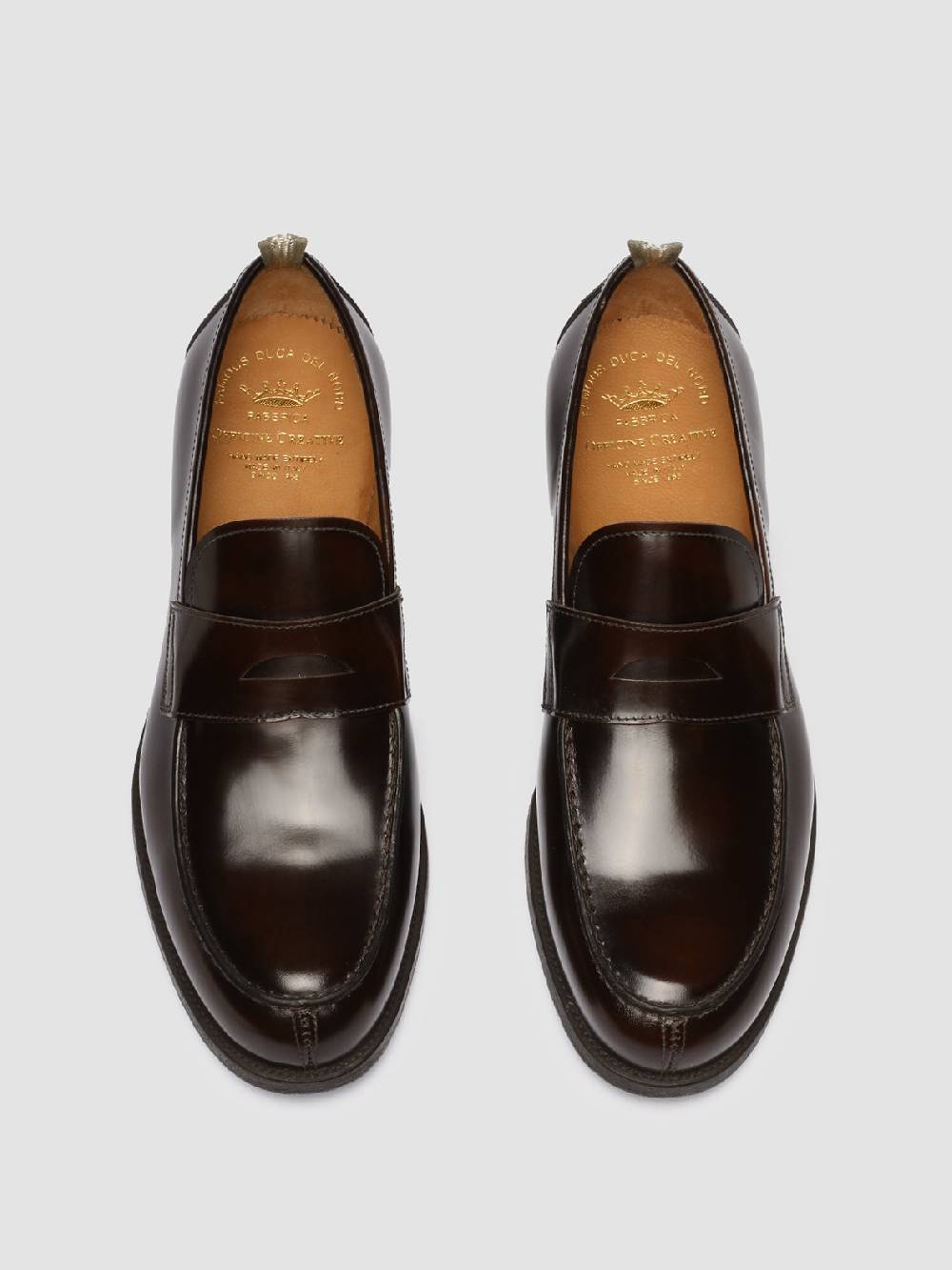 Officine Creative VINE 001 Mocassini in Pelle Marrone Promozione