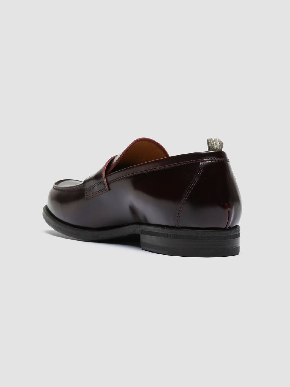Officine Creative VINE 001 Mocassini in Pelle Bordeaux Spedizione Gratuita