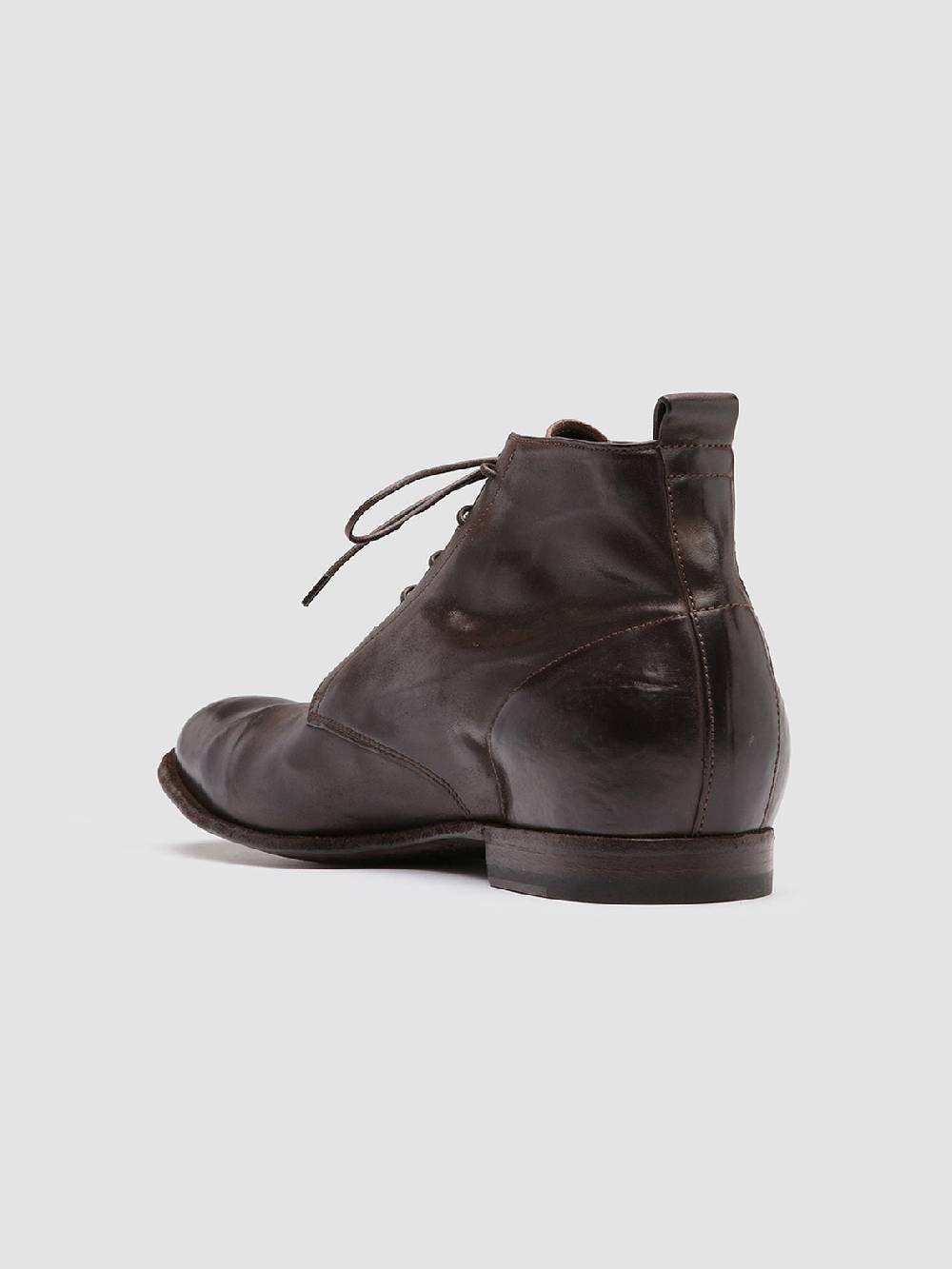 Officine Creative STEREO 004 Stivaletti in Pelle Marrone Pezzi Unici