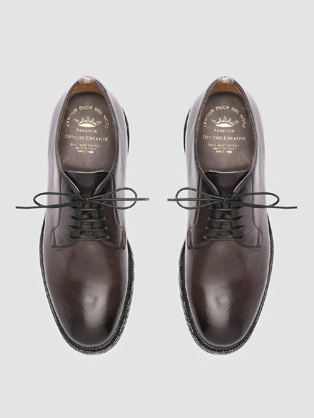 Officine Creative HOPKINS 003 Derby in Pelle Grigia Acquista Ora