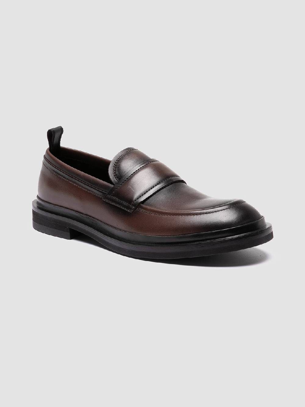 Officine Creative MAJOR 003 Mocassini Penny in Pelle Marrone Consegna Veloce