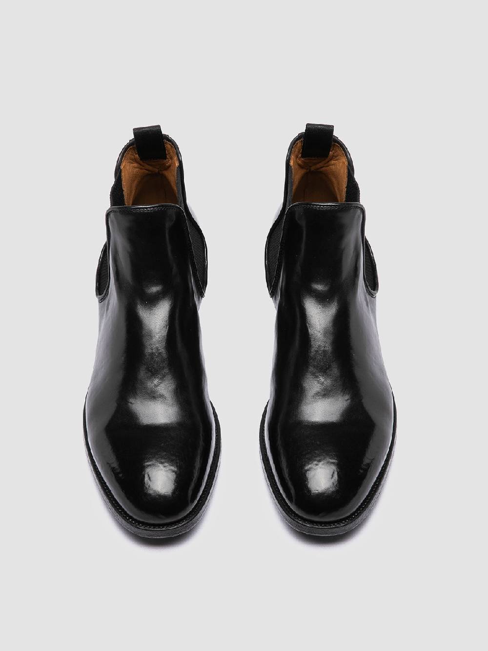 Officine Creative VANDERBILT CAOU 012 Stivali Neri in Pelle Fino Al -60%