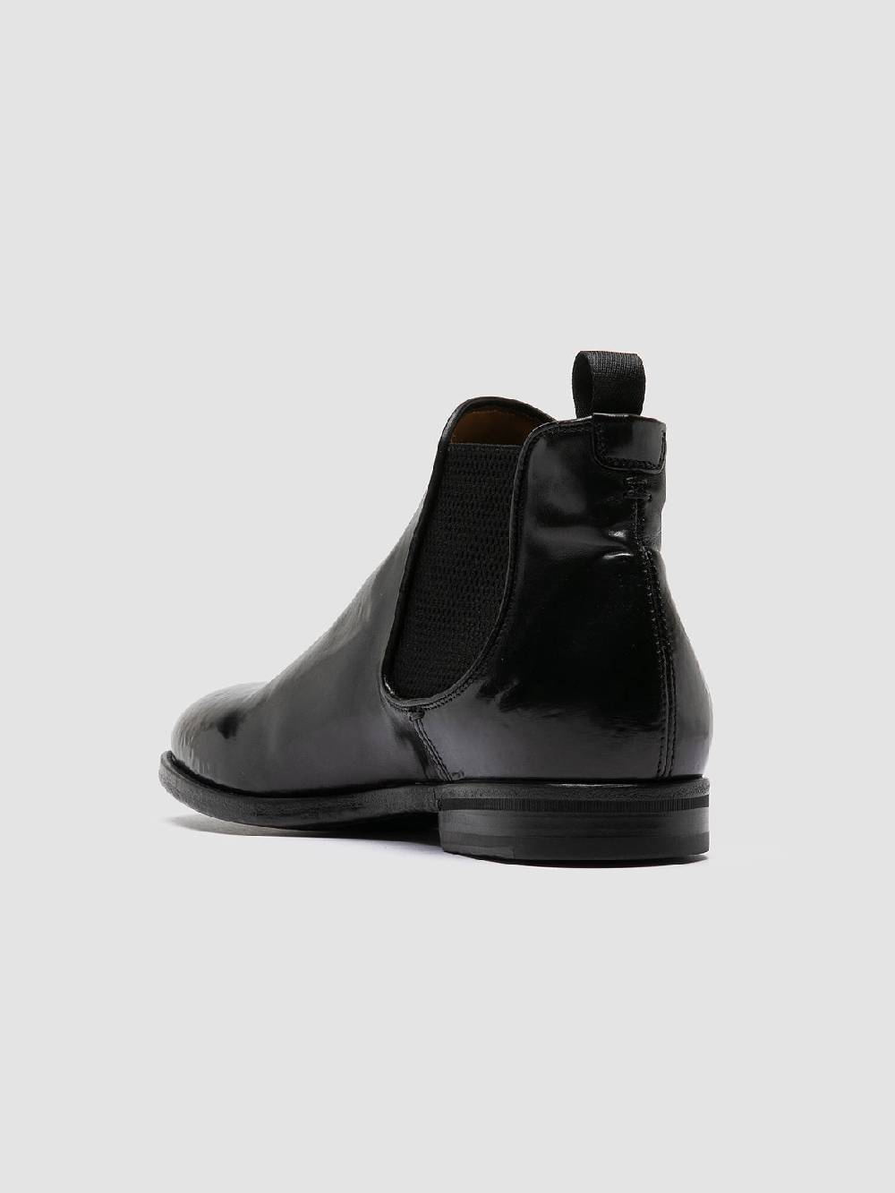 Officine Creative VANDERBILT CAOU 012 Stivali Neri in Pelle Fino Al -60%