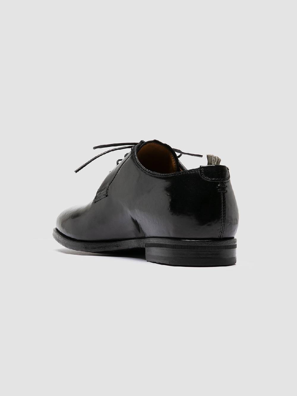Officine Creative VANDERBILT CAOU 013 Scarpe Derby Nere in Pelle Affare Del Giorno