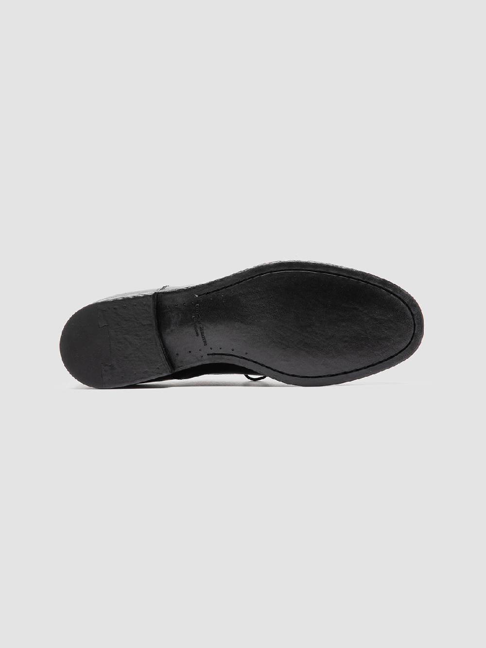 Officine Creative VANDERBILT CAOU 013 Scarpe Derby Nere in Pelle Affare Del Giorno