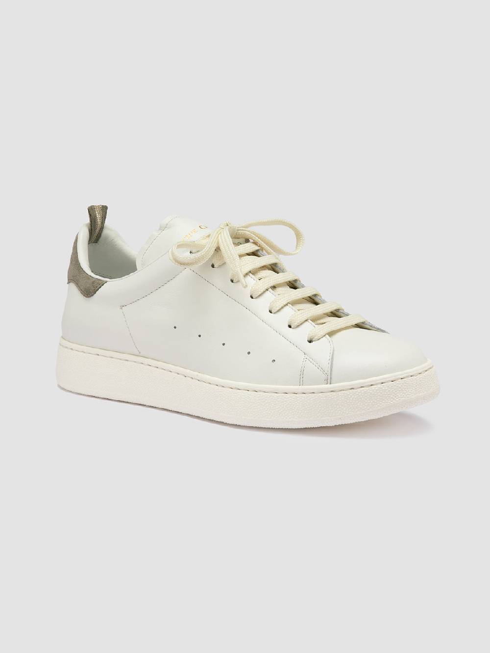 Officine Creative MOWER 002 Sneakers Basse in Pelle e Camoscio Bianca Sottocosto