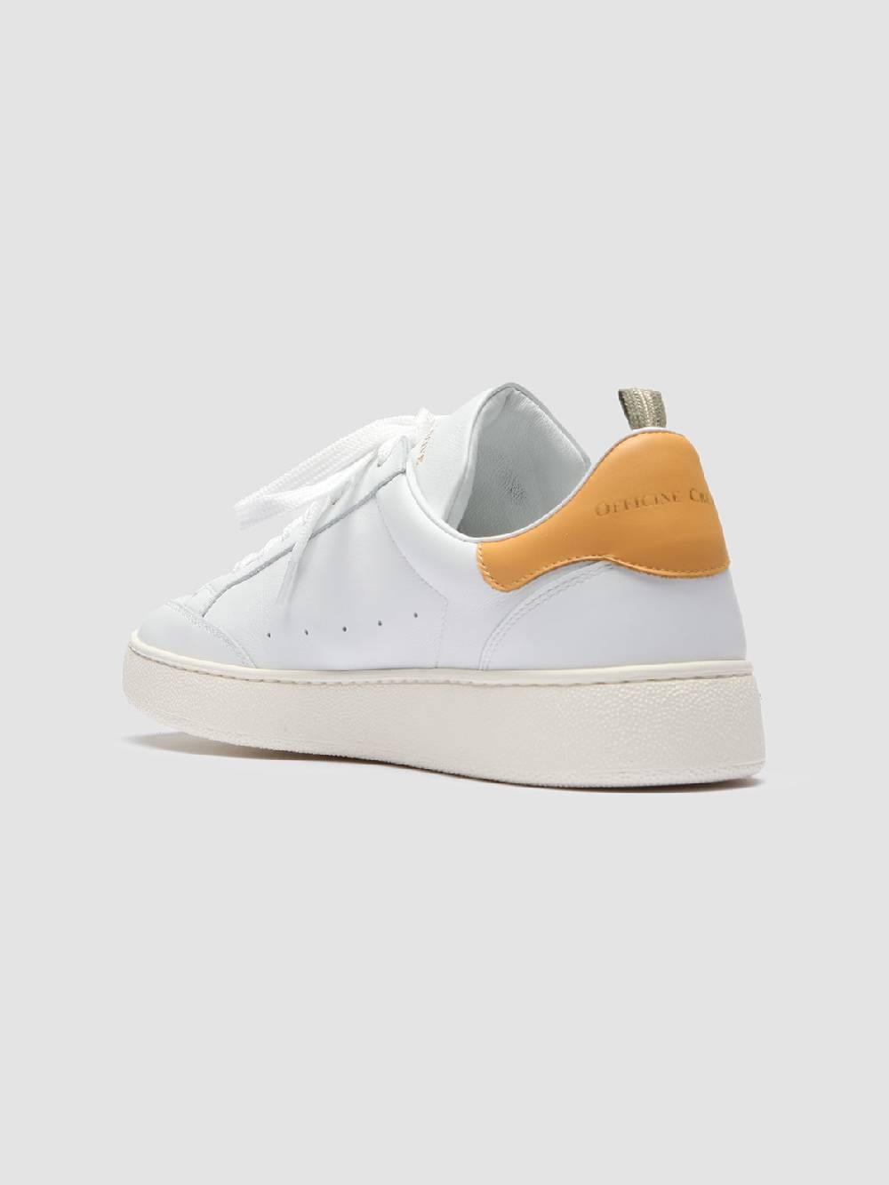 Officine Creative MOWER 007 Sneakers in Pelle Bianca Presa