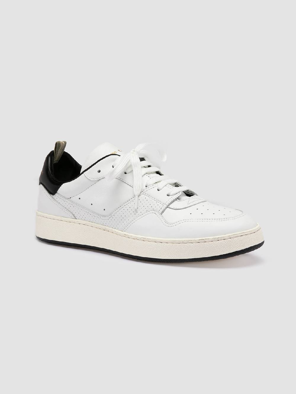 Officine Creative MOWER 016 Sneakers Basse in Pelle Bianca Comprane uno, ottenene uno gratis
