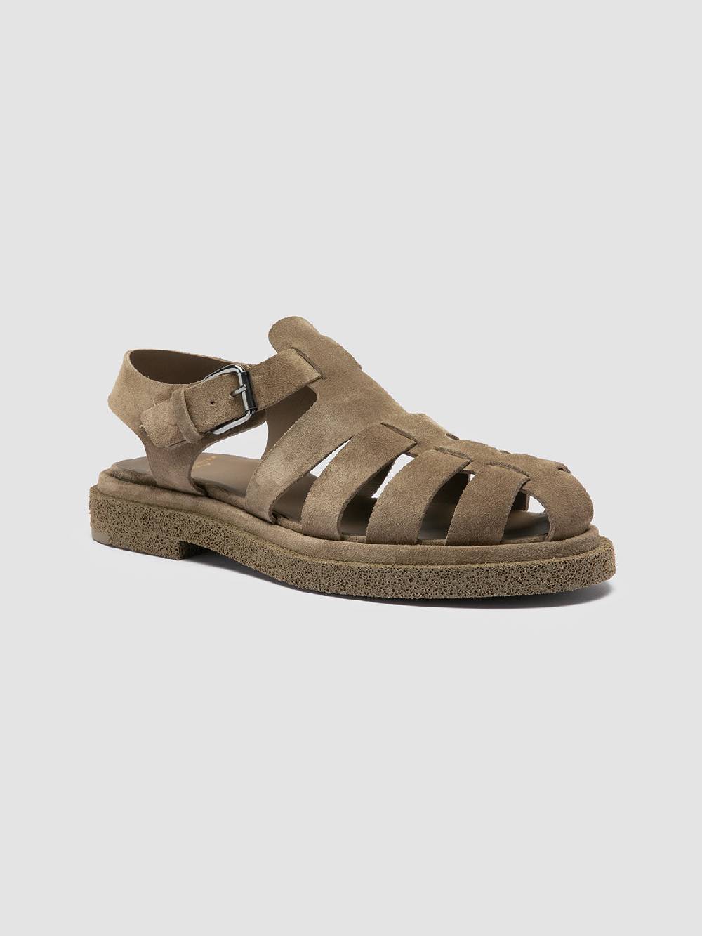 Officine Creative TONAL 18 Taupe Suede Sandals Offerte giornaliere