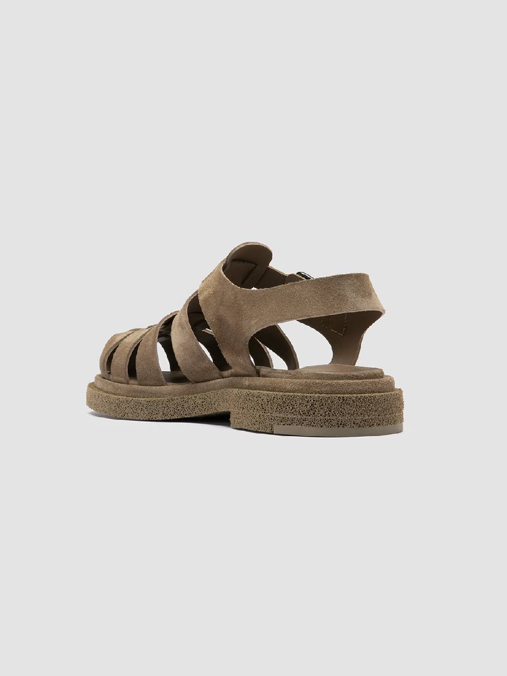 Officine Creative TONAL 18 Taupe Suede Sandals Offerte giornaliere