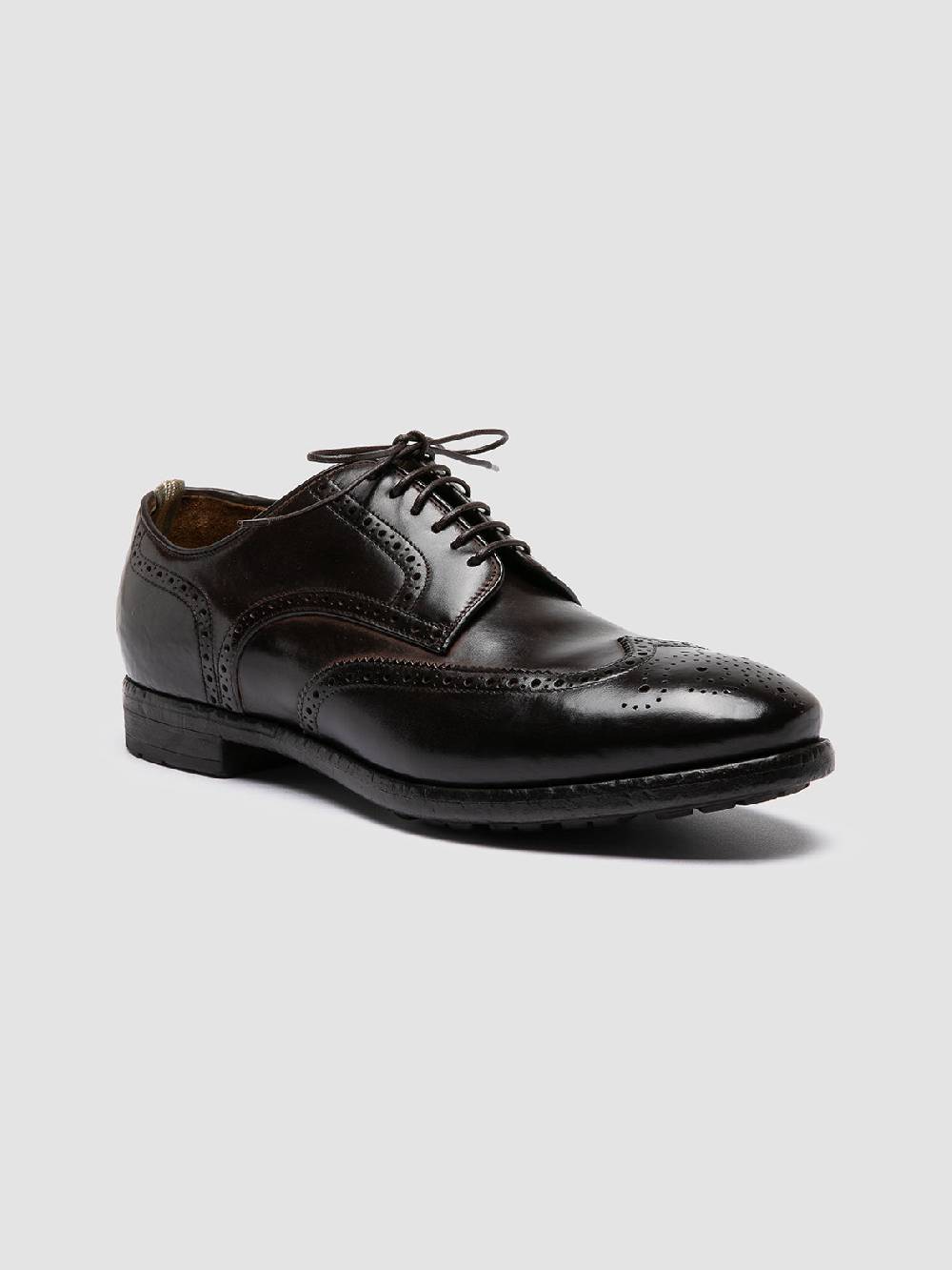 Officine Creative PRINCE 609 Derby in Pelle Marrone Saldi