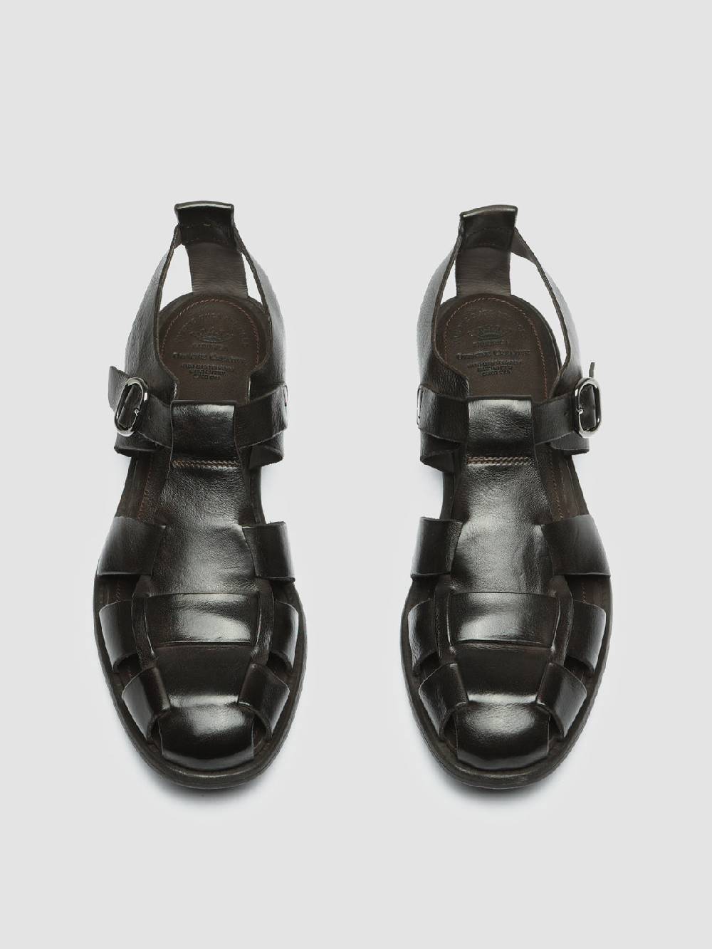 Officine Creative CHRONICLE 145 Sandali in Pelle Marrone Hotsell