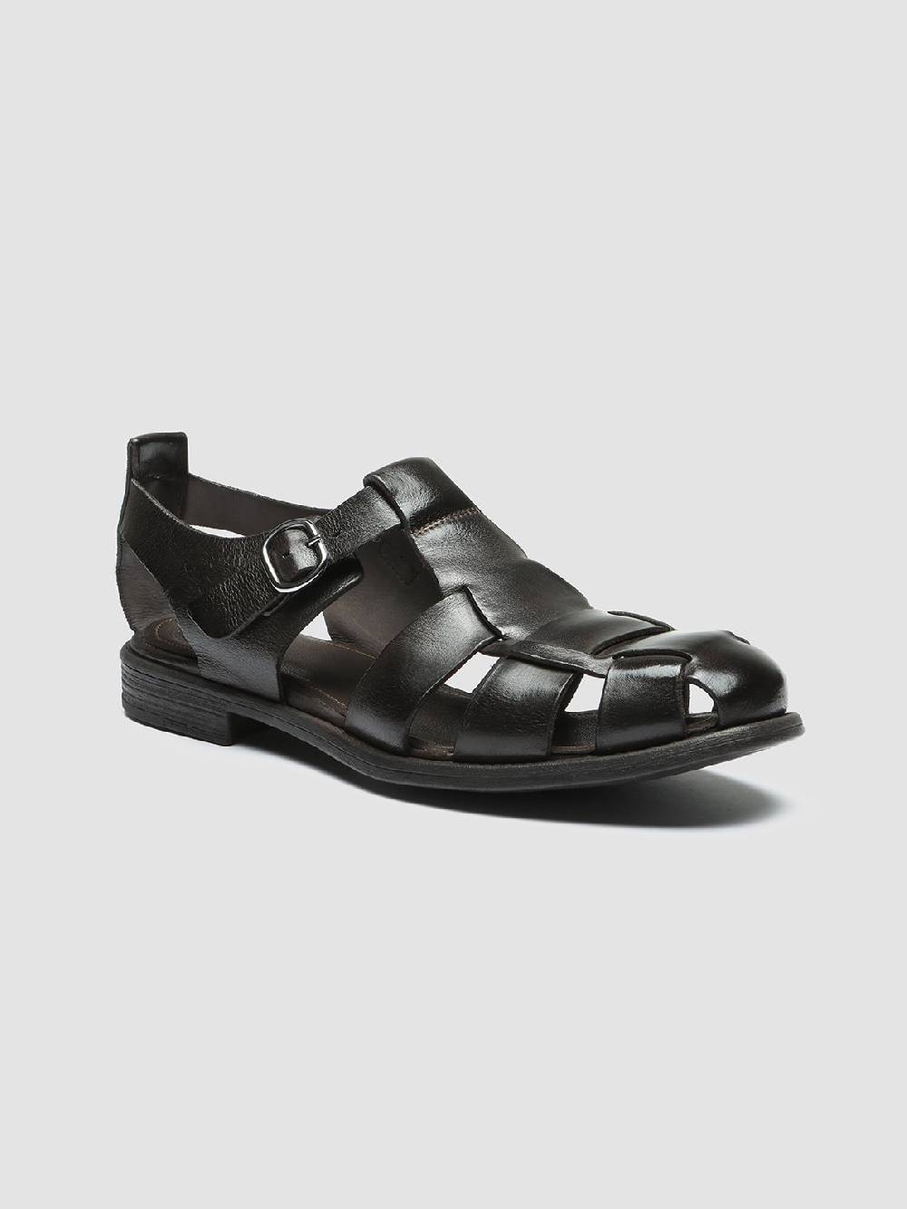 Officine Creative CHRONICLE 145 Sandali in Pelle Marrone Hotsell