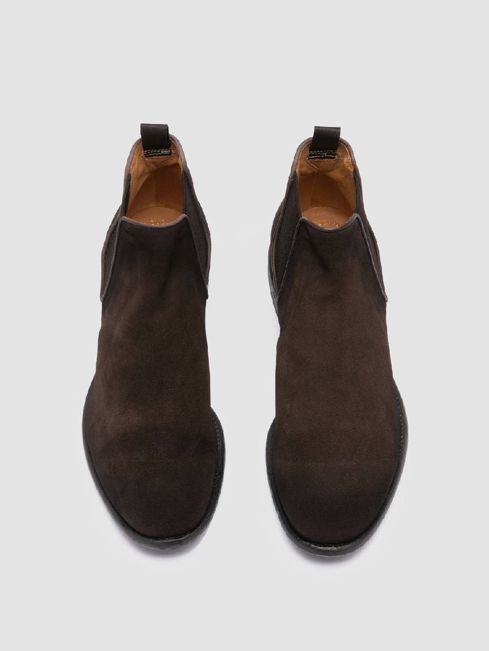 Officine Creative CETON 647 Stivaletti Chelsea in Pelle Scamosciata Marrone I Più Venduti