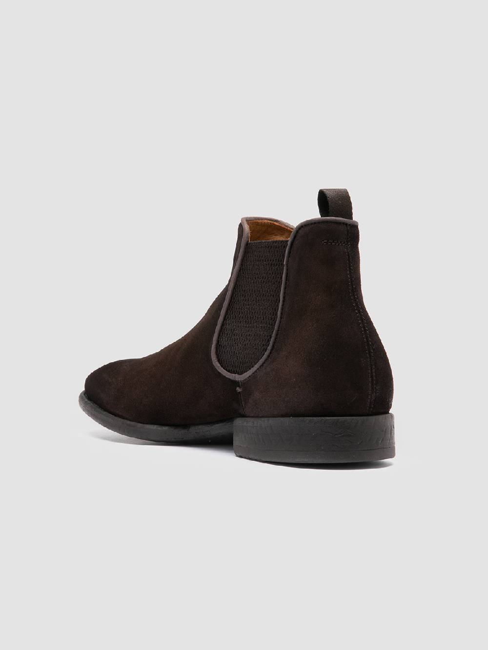 Officine Creative CETON 647 Stivaletti Chelsea in Pelle Scamosciata Marrone I Più Venduti