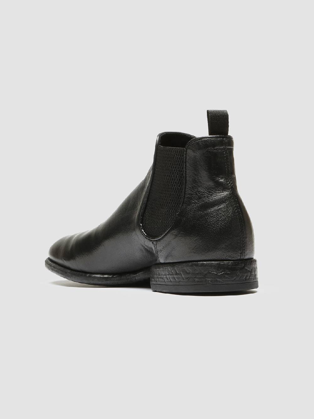 Officine Creative CETON 647 Stivaletti Chelsea in Pelle Nera Vendite Flash