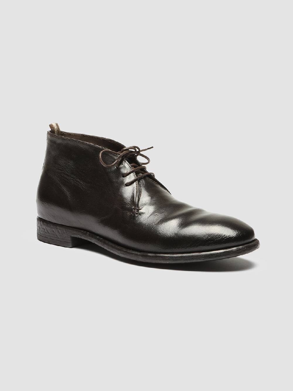 Officine Creative CETON 685 Stivali Chukka in Pelle Marrone In Saldo