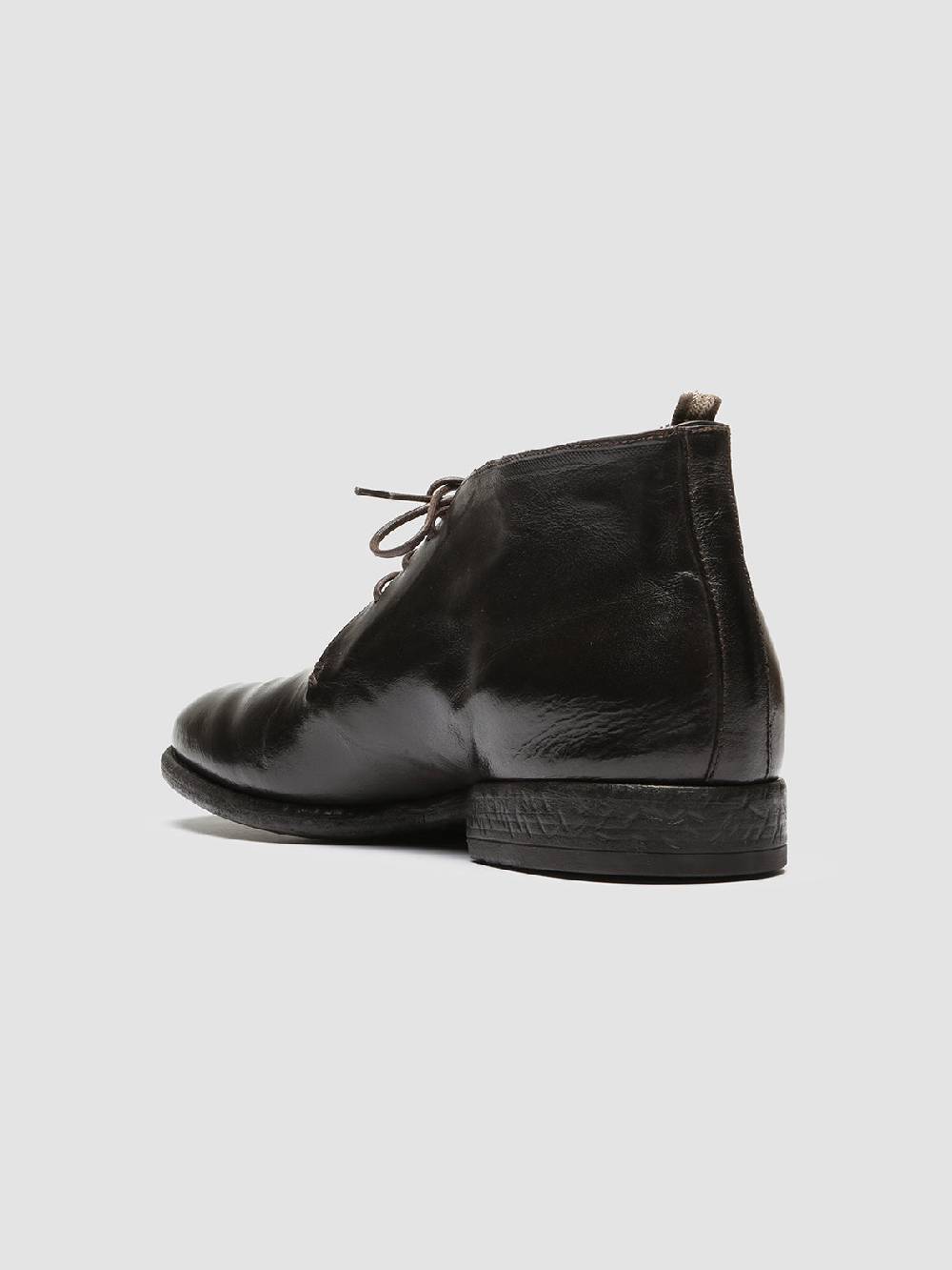 Officine Creative CETON 685 Stivali Chukka in Pelle Marrone In Saldo
