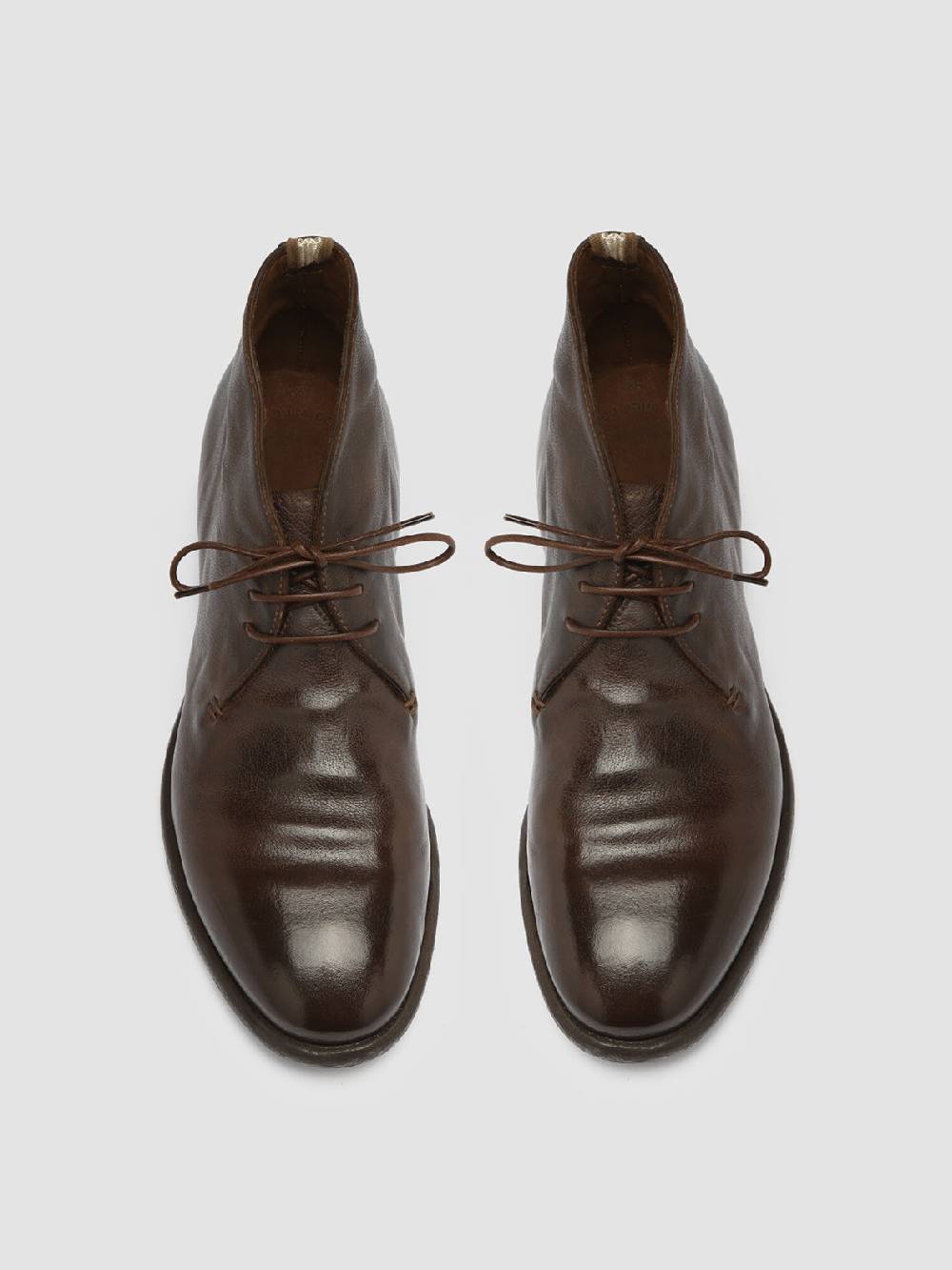 Officine Creative CETON 685 Stivali Chukka in Pelle Marrone Ultimo giorno