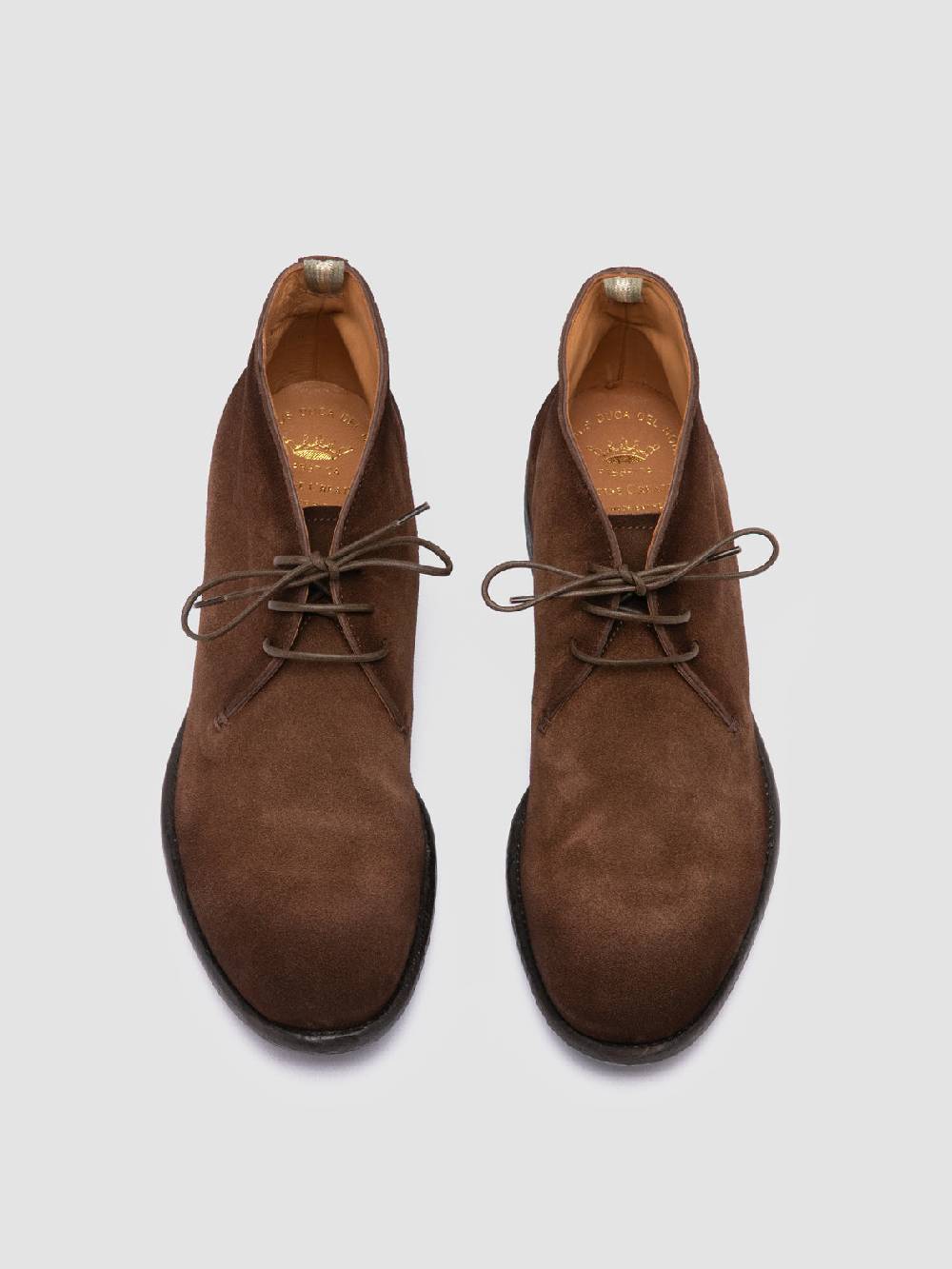 Officine Creative CETON 685 Stivali Chukka in Camoscio Marrone Moda