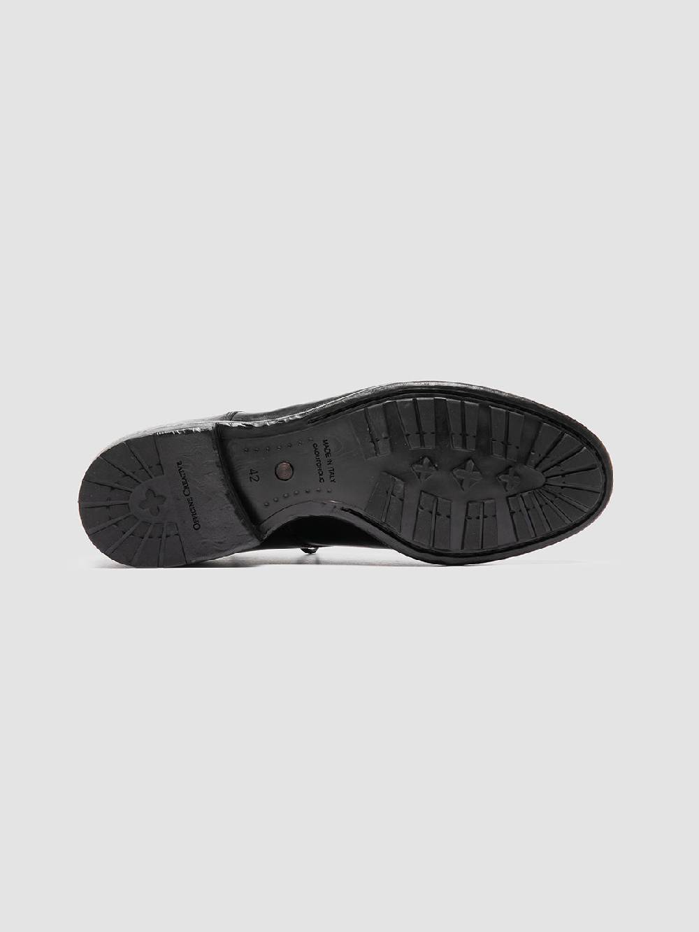 Officine Creative PRINCE 606 Derby in Pelle Nera Italy