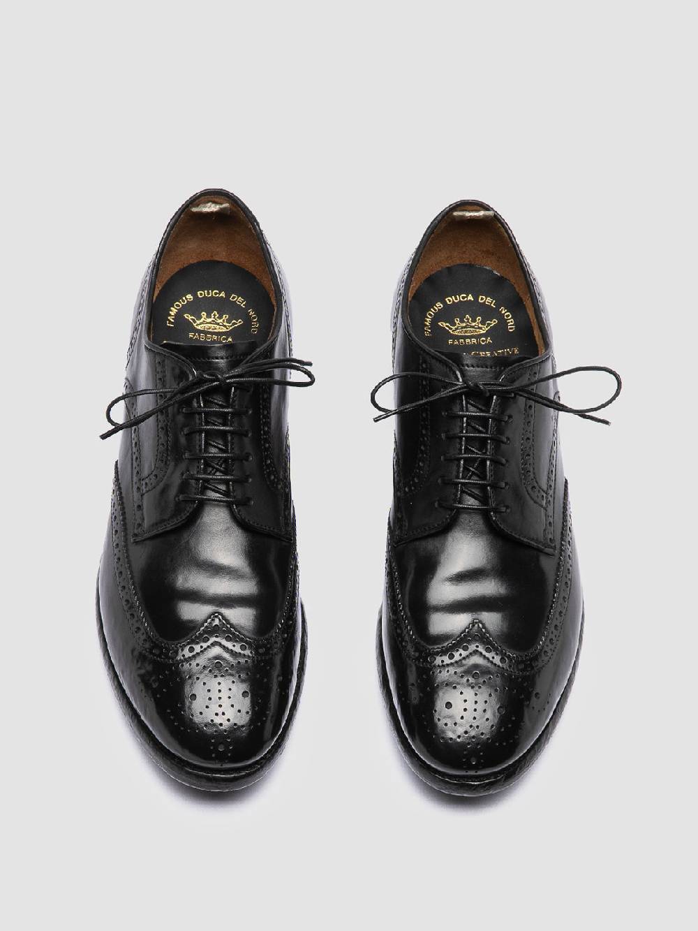 Officine Creative TEMPLE 609 Derby in Pelle Nera 2025