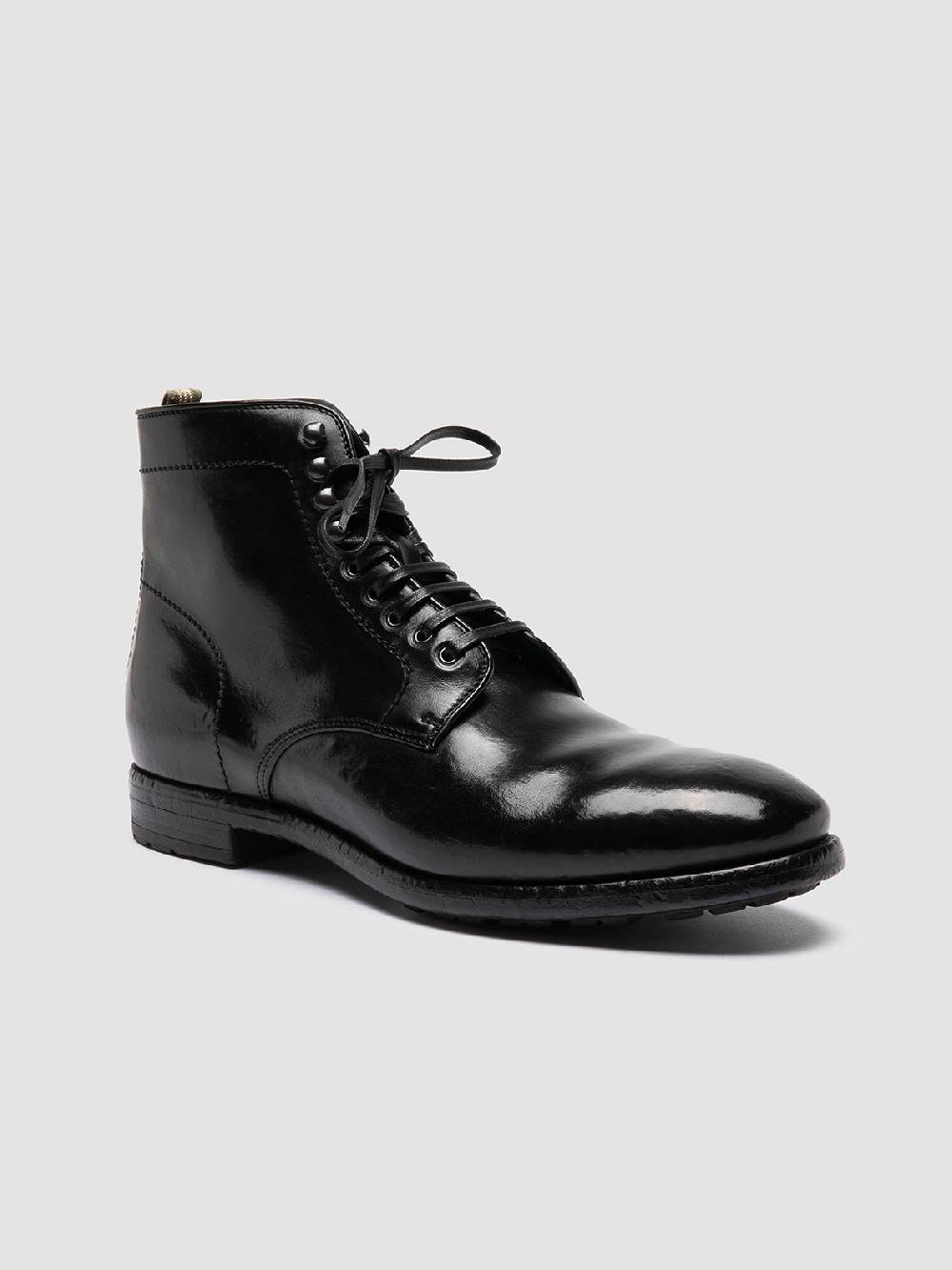 Officine Creative PRINCE 610 Stivaletti in Pelle Nera In Linea