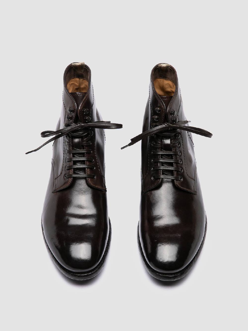 Officine Creative PRINCE 610 Stivaletti in Pelle Marrone Nuovo