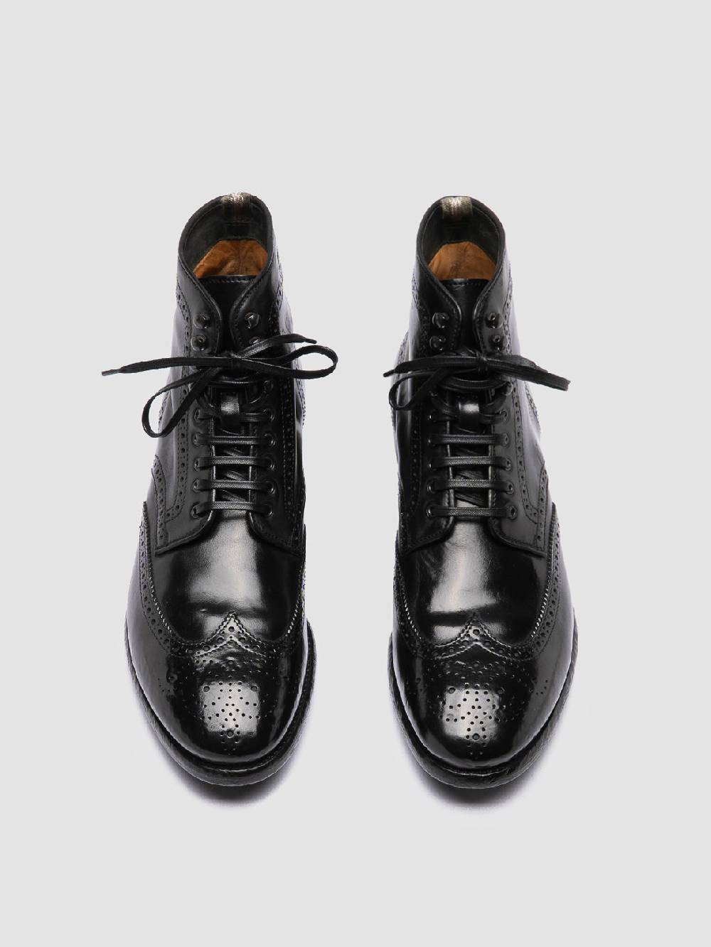 Officine Creative PRINCE 612 Stivaletti in Pelle Nera Qualità