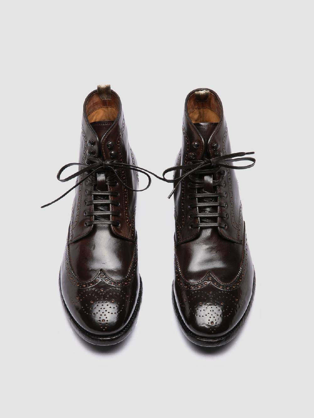 Officine Creative PRINCE 612 Stivaletti in Pelle Marrone Vendita