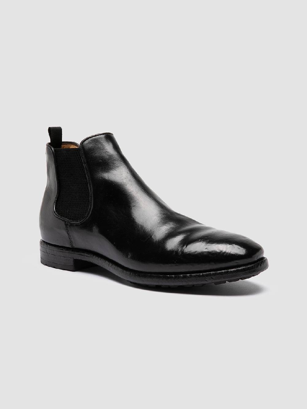 Officine Creative PRINCE 617 Stivaletti Chelsea in Pelle Nera Promozione