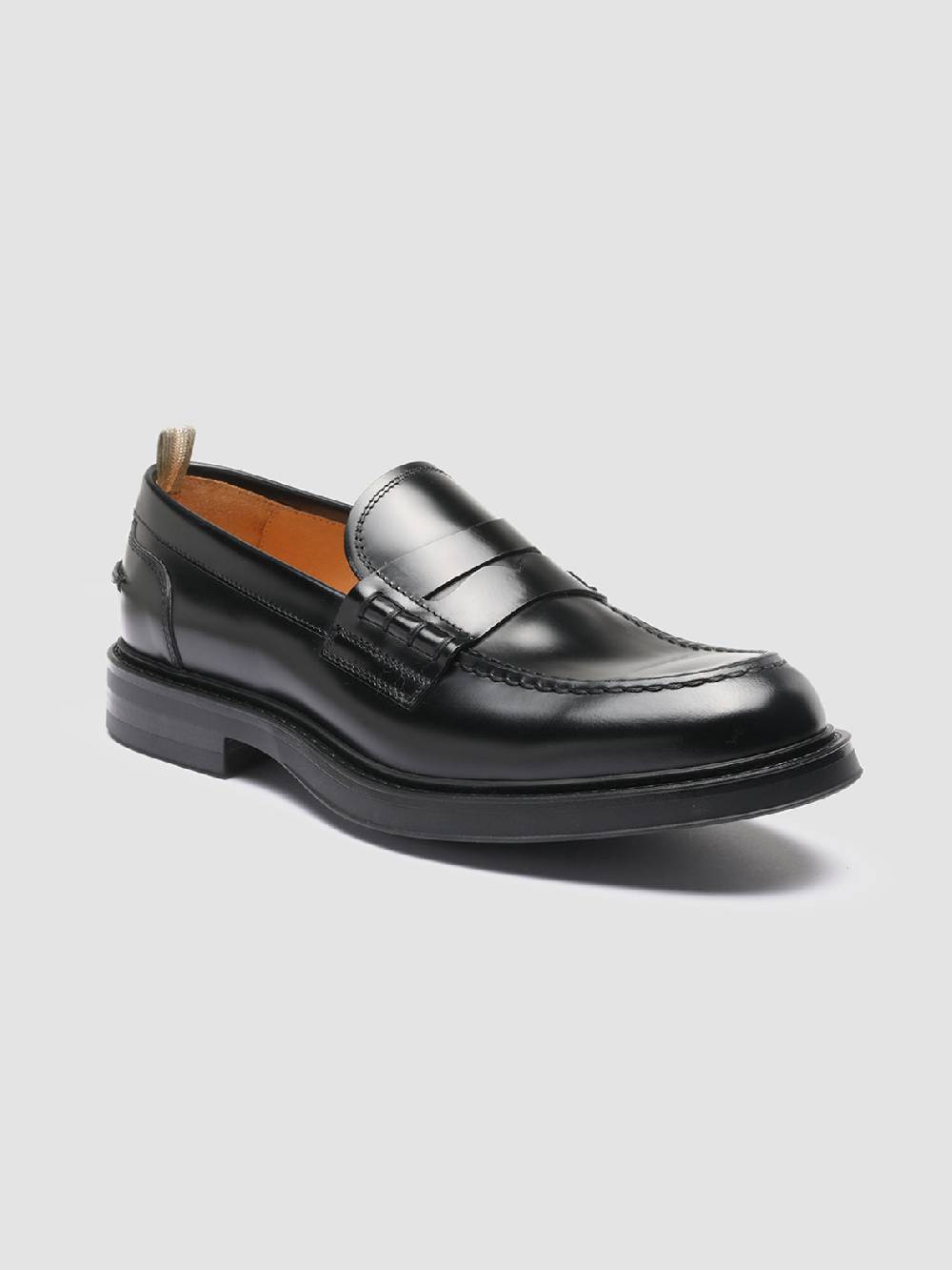 Officine Creative UNIFORM 001 Mocassini Penny in Pelle Nera Soddisfazione Garantita
