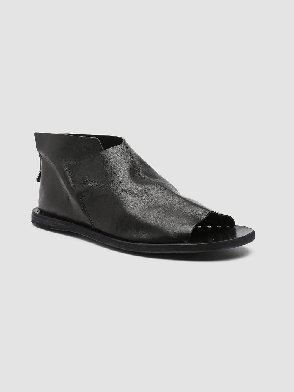 Officine Creative ITACA 005 Sandali in Pelle Nera Negozi Online