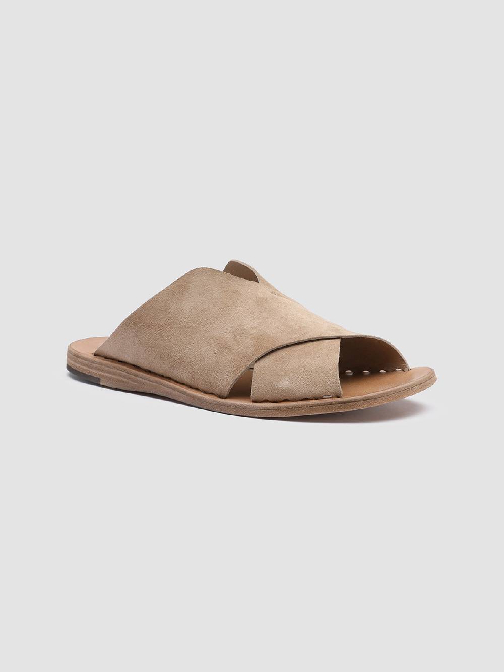 Officine Creative ITACA 019 Sandali in Pelle Scamosciata Marrone Promozione Limitata
