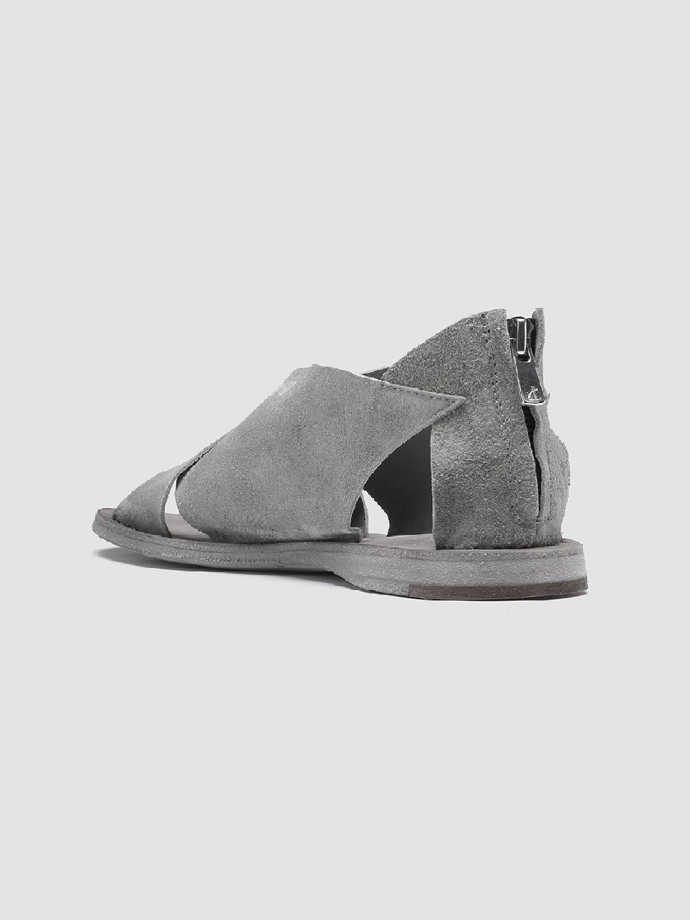 Officine Creative Itaca 26 Sandali in Pelle Scamosciata Grigia Shopping Online