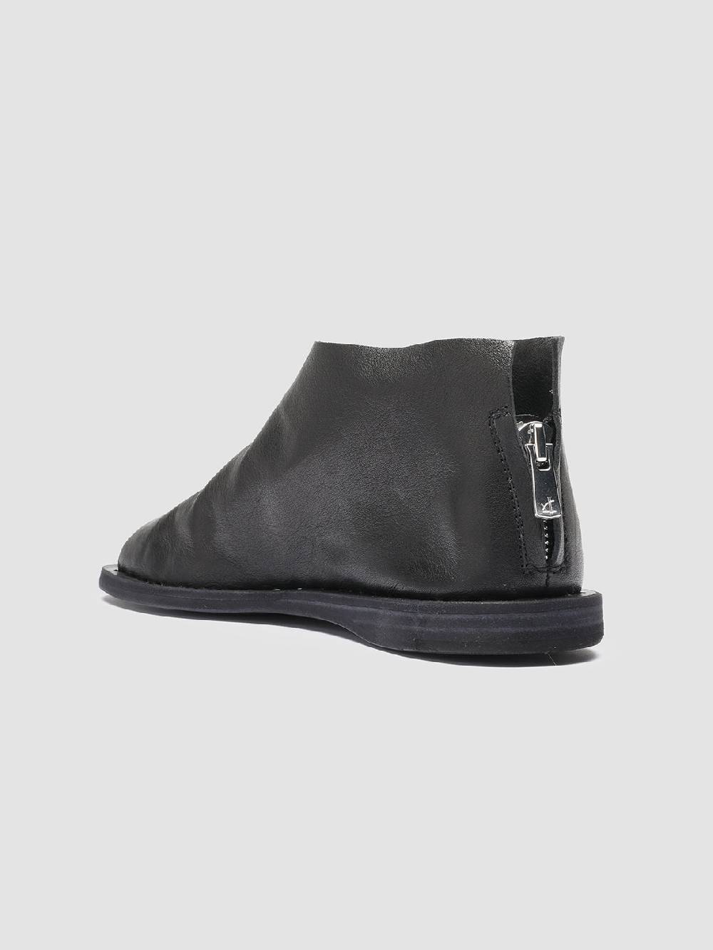Officine Creative ITACA 032 Sandali in Pelle Nera Sottocosto