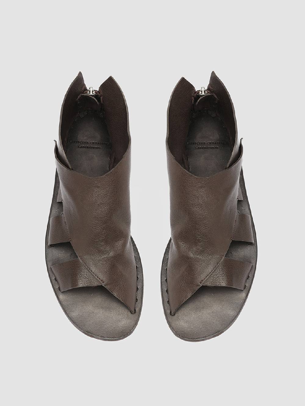 Officine Creative ITACA 032 Sandali in Pelle Marrone Convenienza