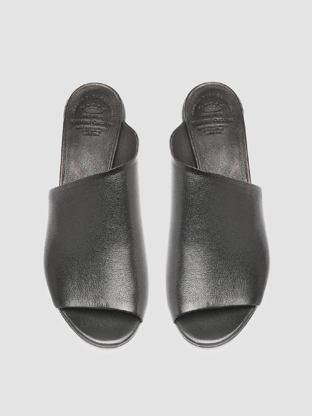 Officine Creative HELYETTE 016 Sabot in Pelle Nera Presa