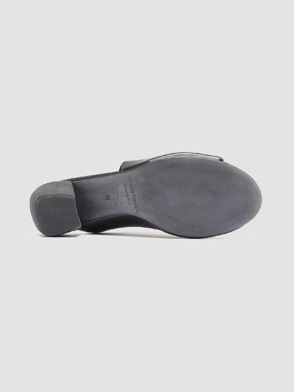 Officine Creative HELYETTE 016 Sabot in Pelle Nera Presa