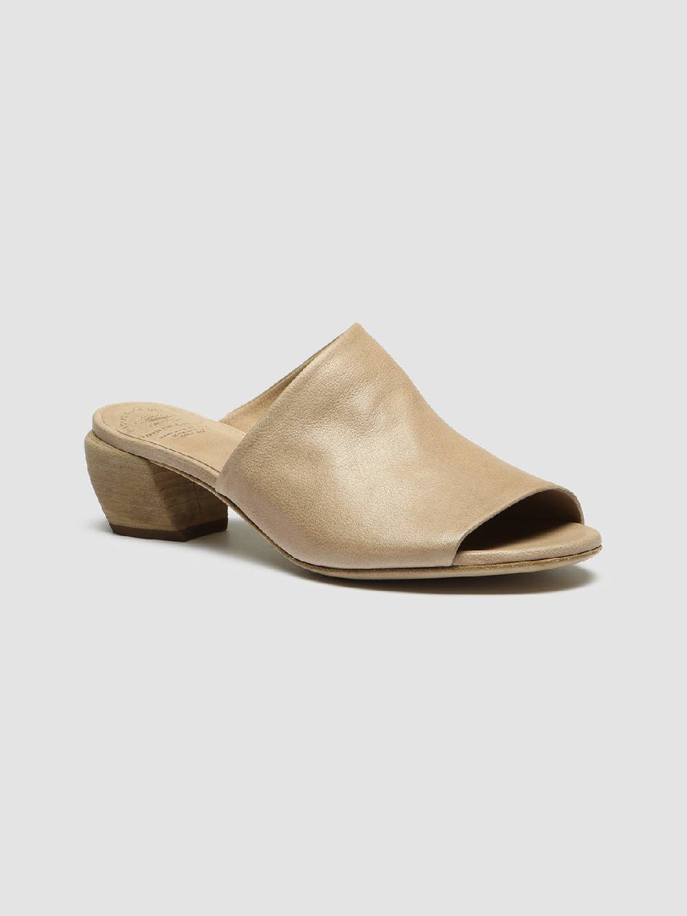 Officine Creative HELYETTE 016 Sabot in Pelle Tortora Sconto